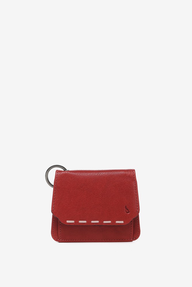 Abbacino Monedero en piel roja Oferta especial de fábrica