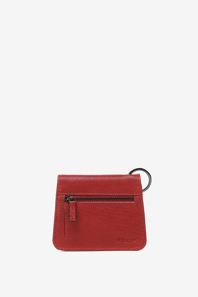Abbacino Monedero en piel roja Oferta especial de fábrica