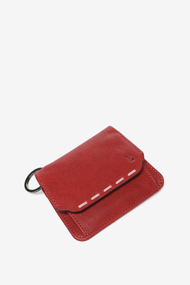 Abbacino Monedero en piel roja Oferta especial de fábrica