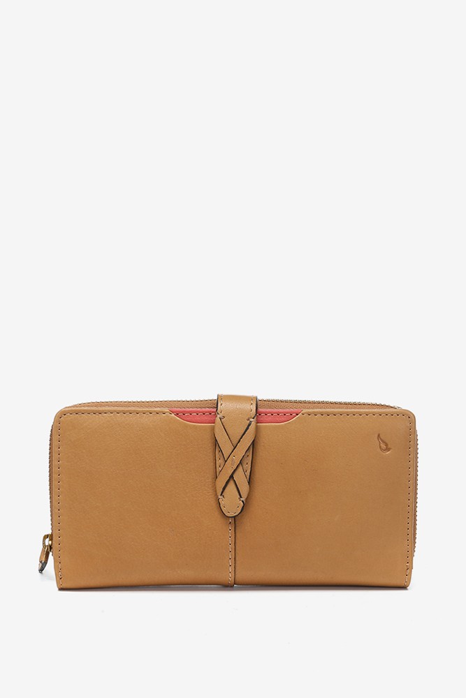 Abbacino Cartera grande en piel cognac Envío internacional gratuito