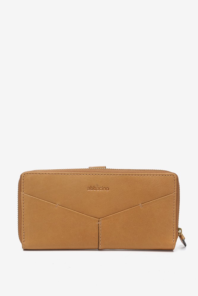 Abbacino Cartera grande en piel cognac Envío internacional gratuito