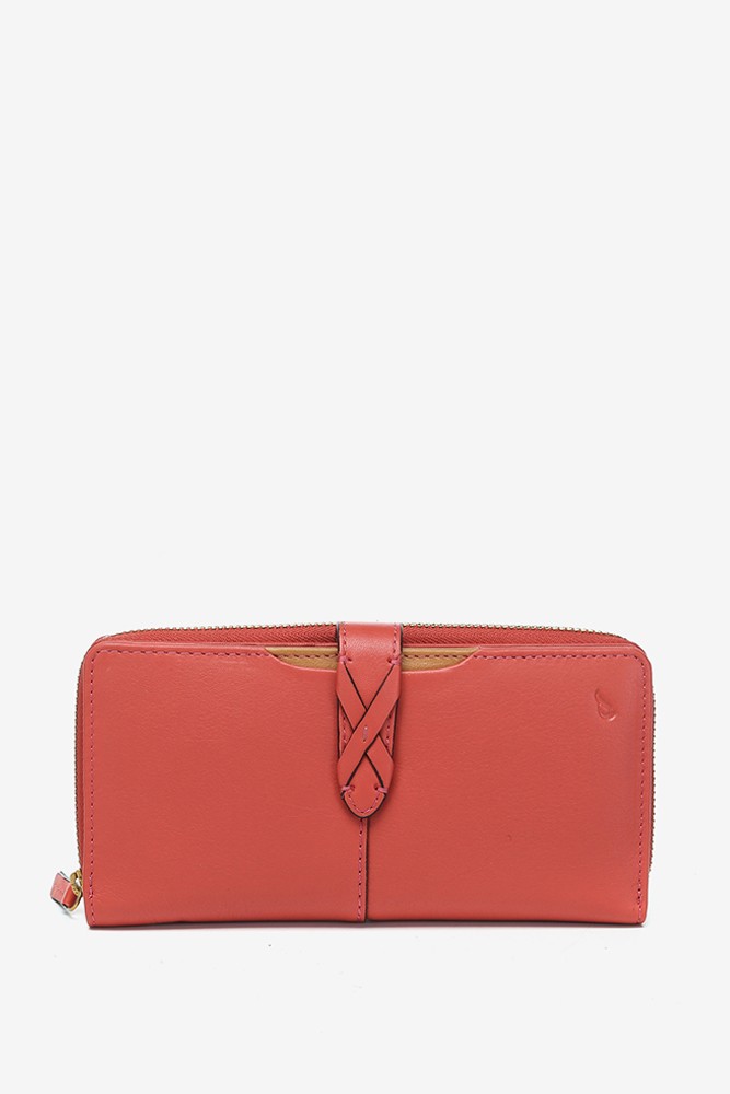 Abbacino Cartera grande en piel coral Tienda de fábrica