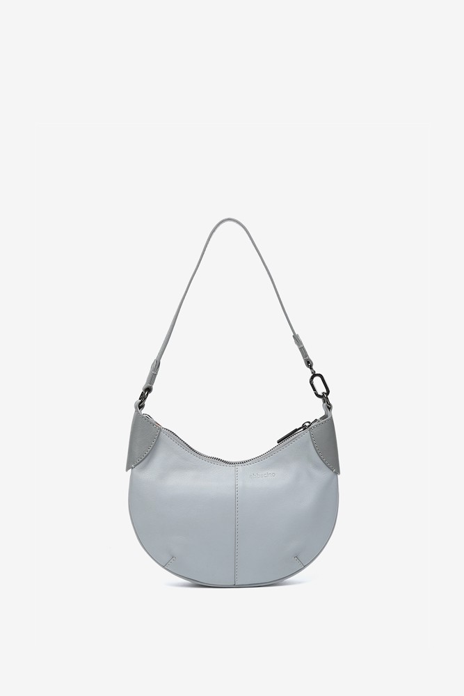 Abbacino Bolso de hombro pequeño en piel gris 2025
