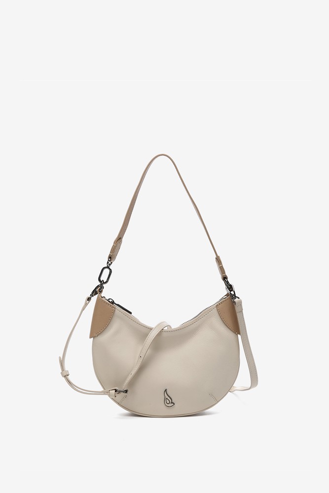 Abbacino Bolso de hombro pequeño en piel beige En línea