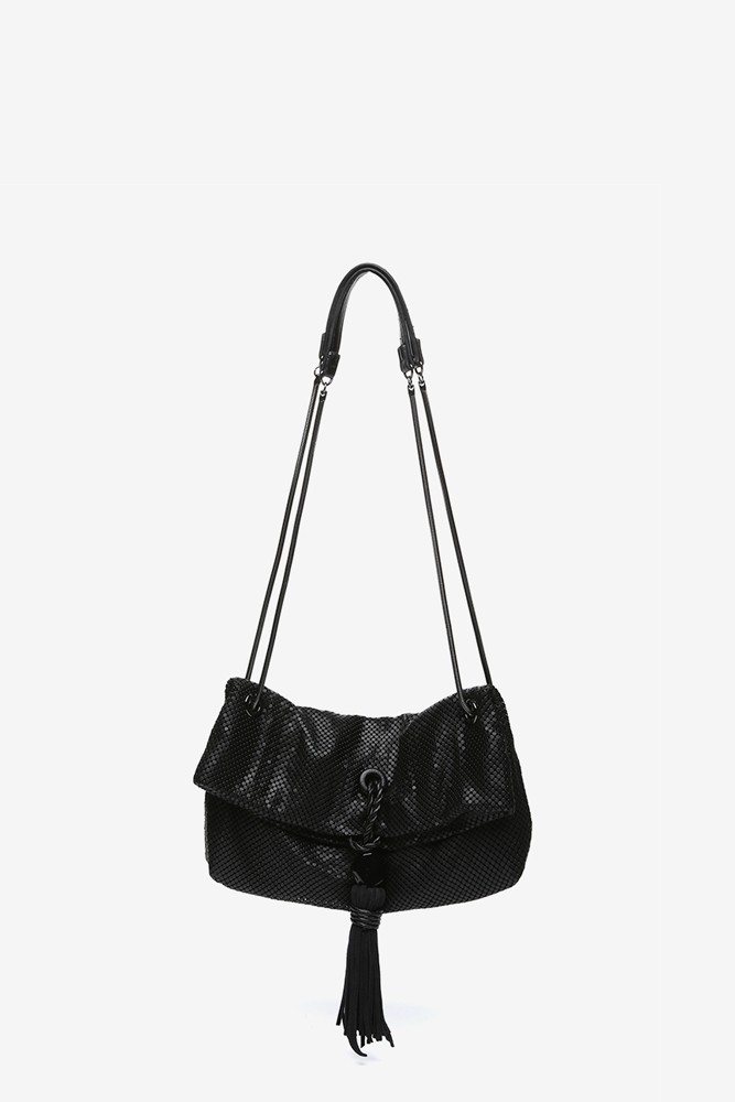 Abbacino Bolso de fiesta en malla metálica negra Outlet