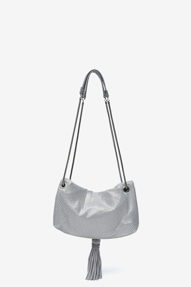 Abbacino Bolso de fiesta en malla metálica blanca Rebajas