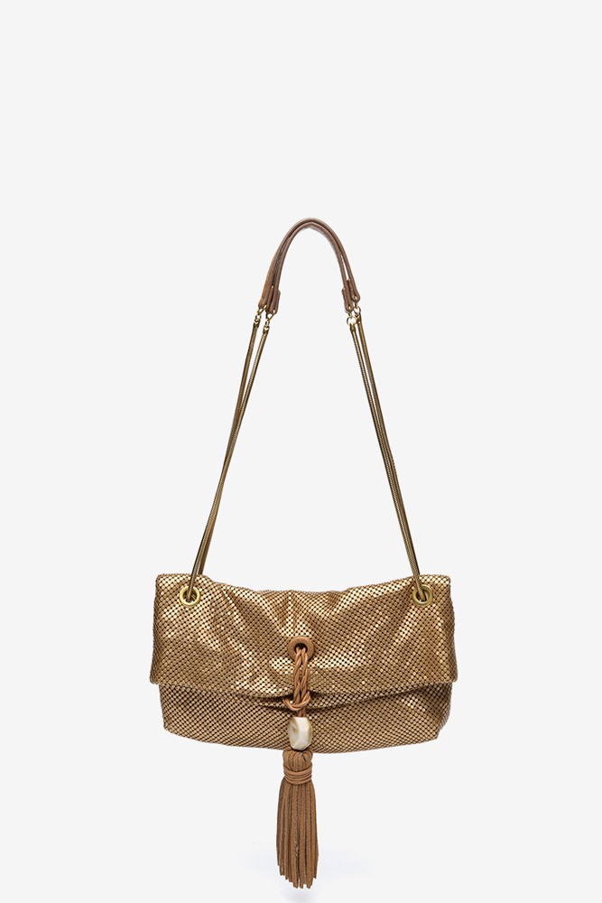 Abbacino Bolso de fiesta en malla metálica dorada Ofertas