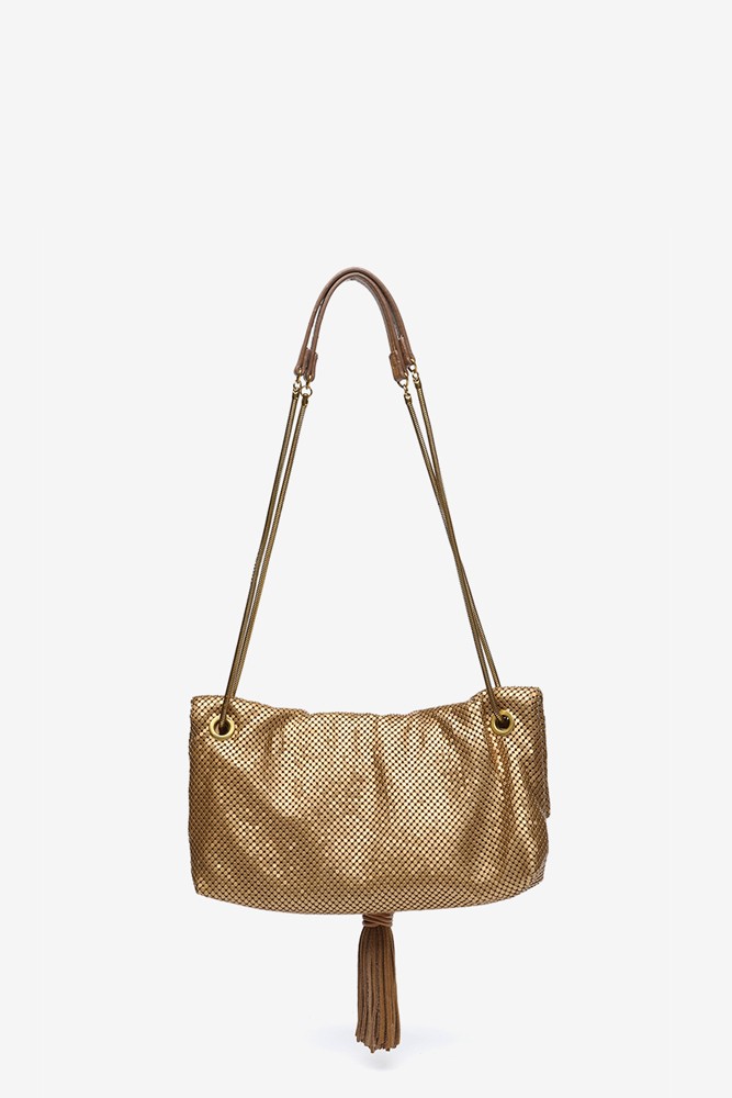 Abbacino Bolso de fiesta en malla metálica dorada Ofertas