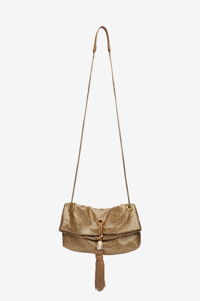 Abbacino Bolso de fiesta en malla metálica dorada Ofertas