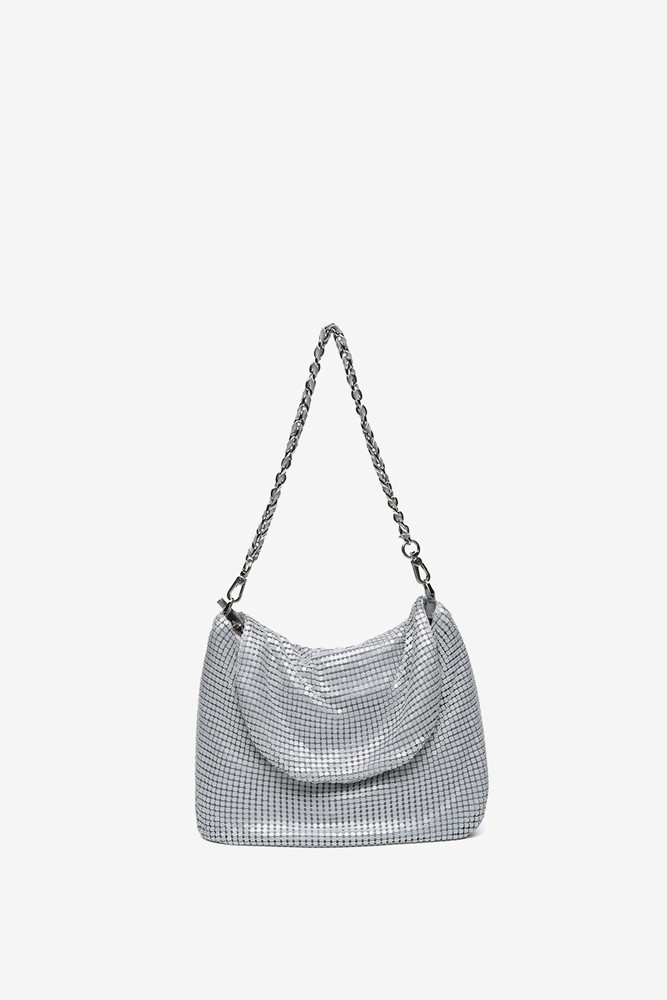 Abbacino Bolso de hombro en malla metálica blanca Gran oferta