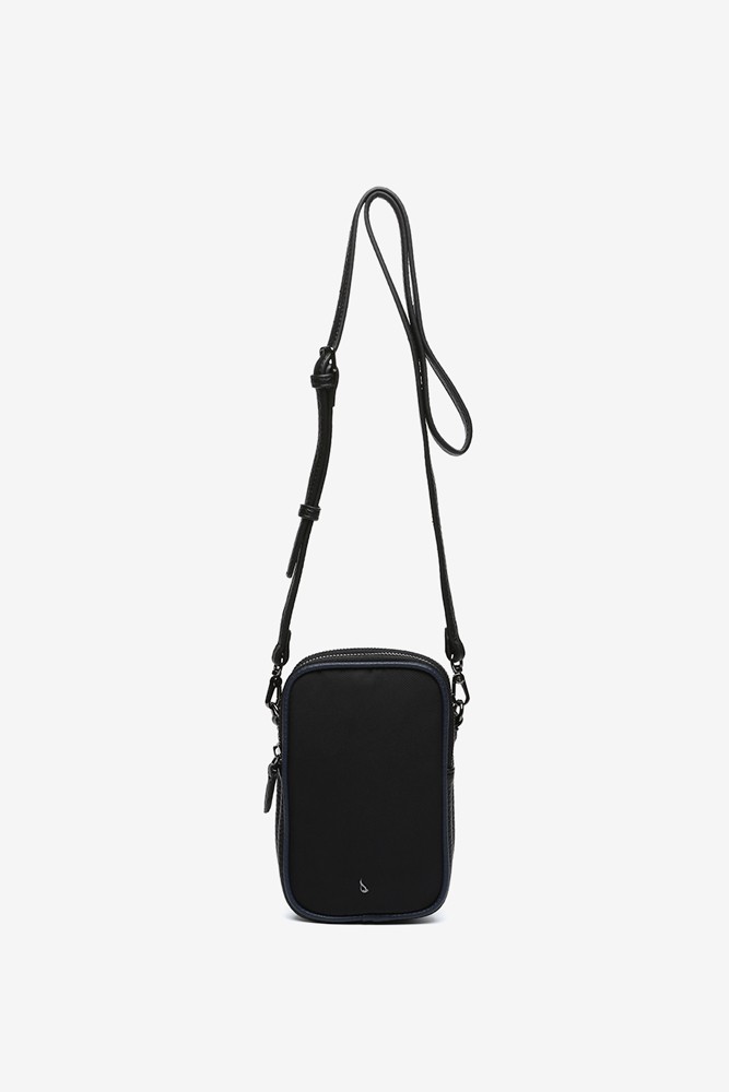 Abbacino Bolso para el móvil en materiales reciclados negro Ventas relámpago
