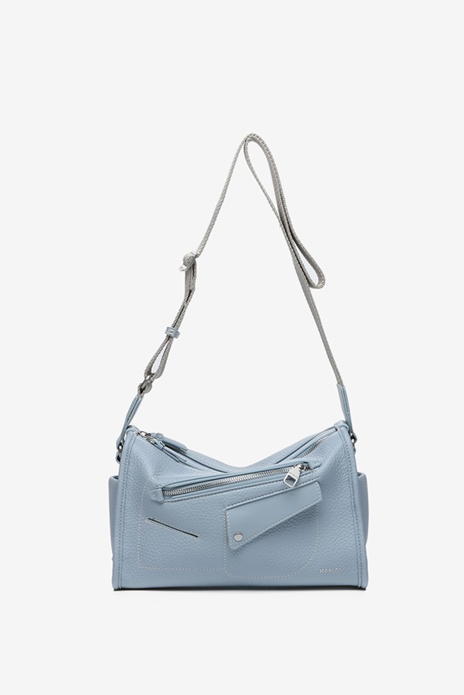 Abbacino Bandolera en materiales reciclados azul Mejor oferta