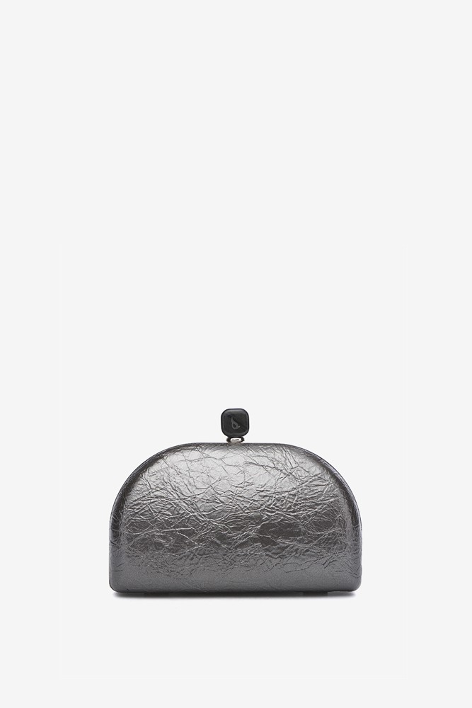 Abbacino Clutch de fiesta metalizado en plata Últimos 3 días