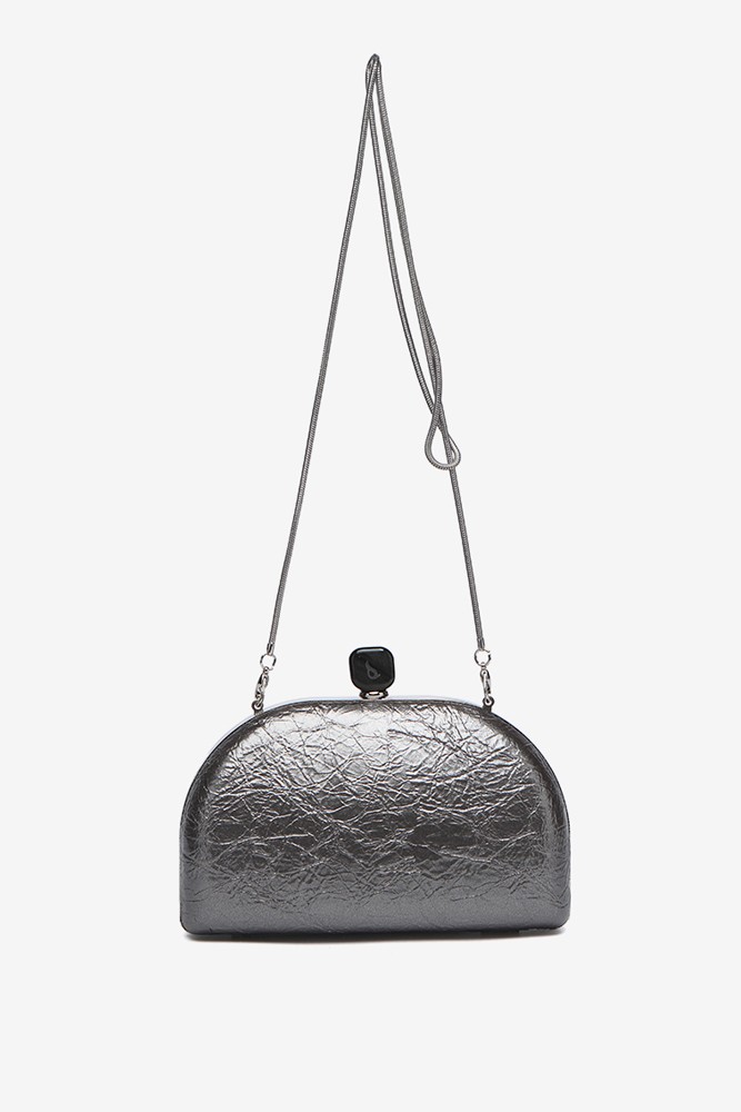 Abbacino Clutch de fiesta metalizado en plata Últimos 3 días