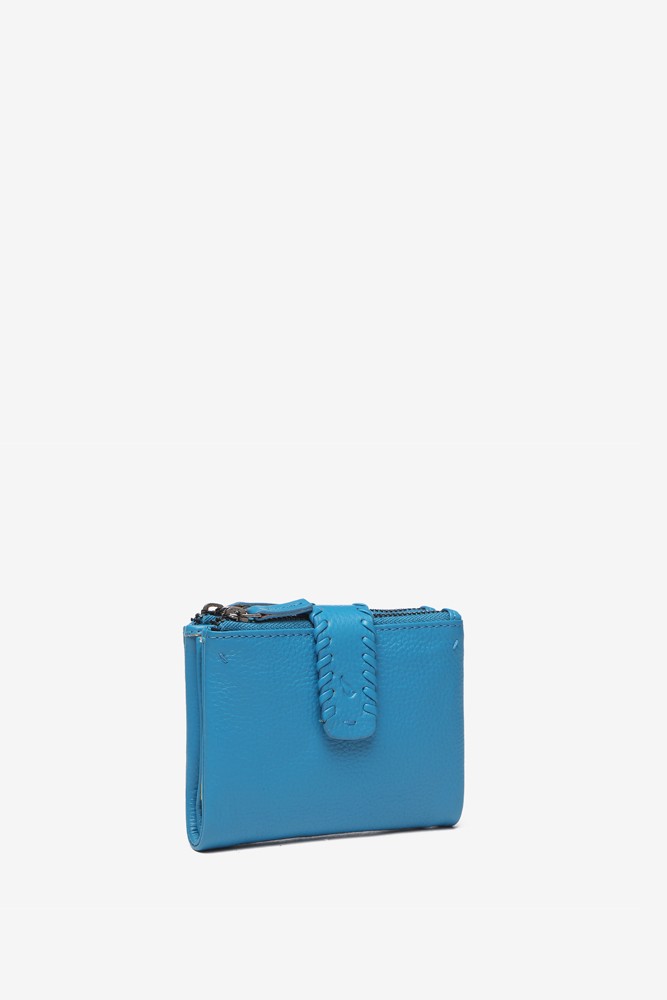Abbacino Cartera pequeña de piel en azul
