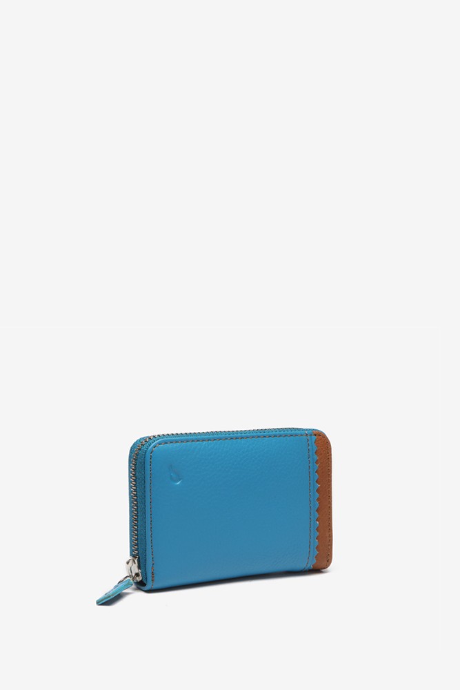 Abbacino Cartera pequeña de piel en azul