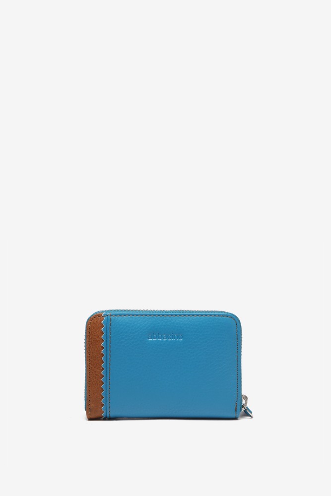 Abbacino Cartera pequeña de piel en azul ÚLTIMAS EDICIONES
