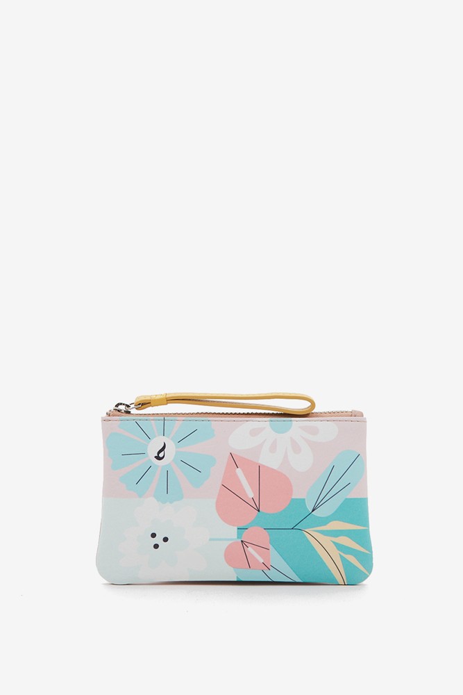 Abbacino Monedero de mujer en piel con print floral Solo hoy