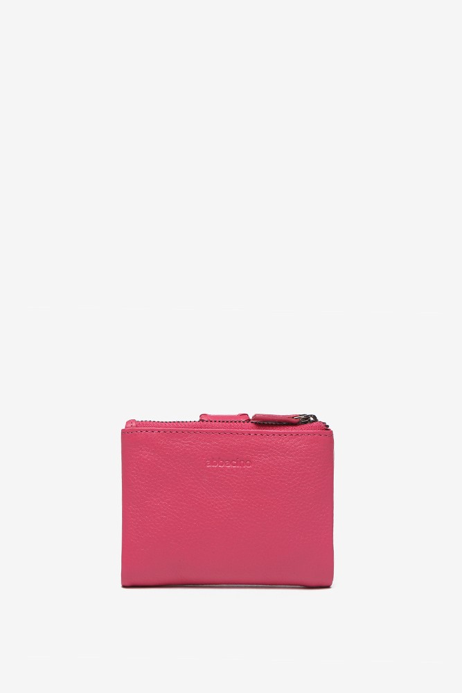 Abbacino Cartera pequeña de piel en fucsia Oferta especial de fábrica
