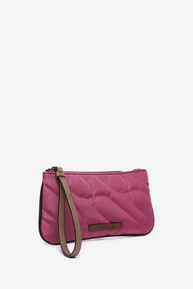 Abbacino Neceser en materiales reciclados y acolchados fucsia