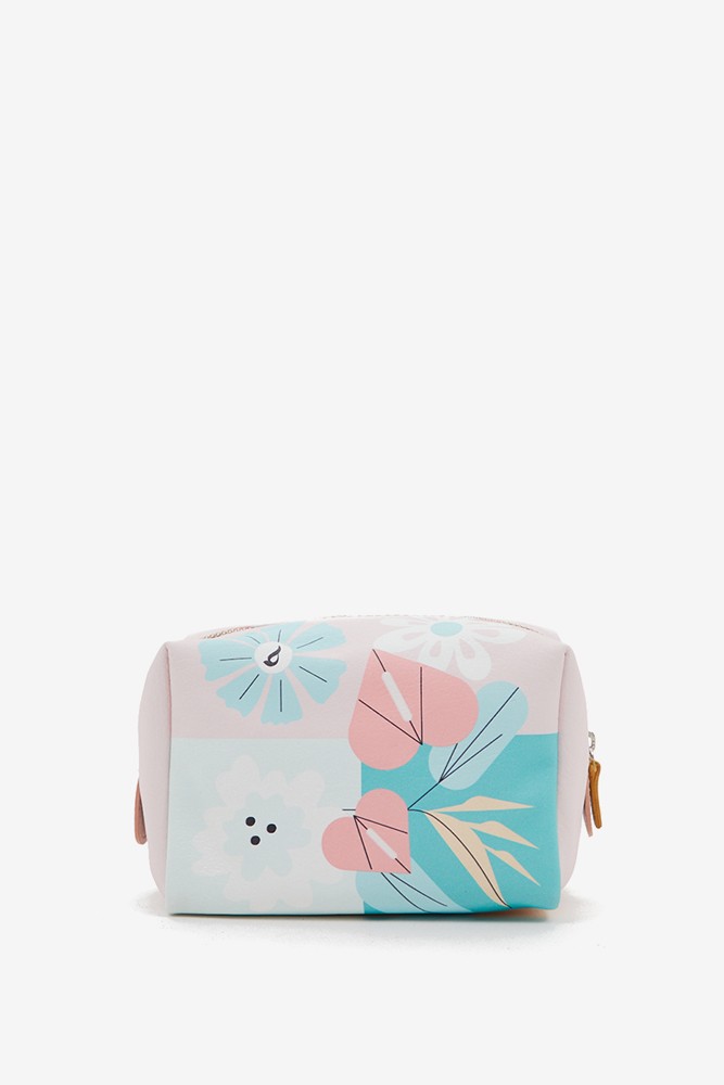 Abbacino Neceser grande de mujer en piel con print floral Grandes descuentos