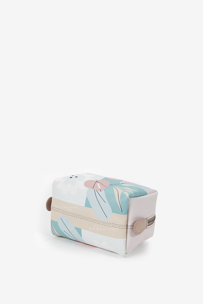 Abbacino Neceser mediano de mujer en piel con print floral Liquidación