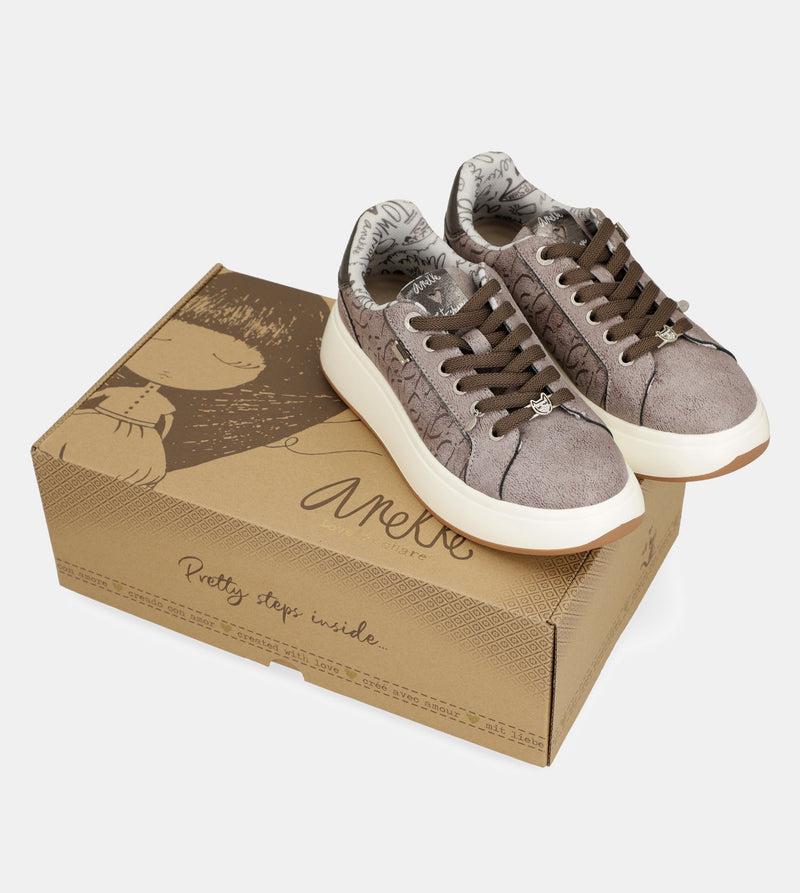 Anekke Casual ecru sneakers Liquidación