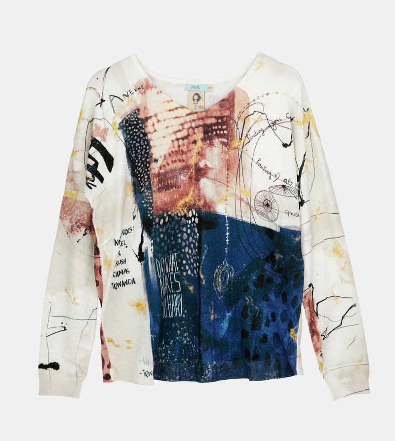 Anekke Brush Patterned Sweater Promoción trimestral