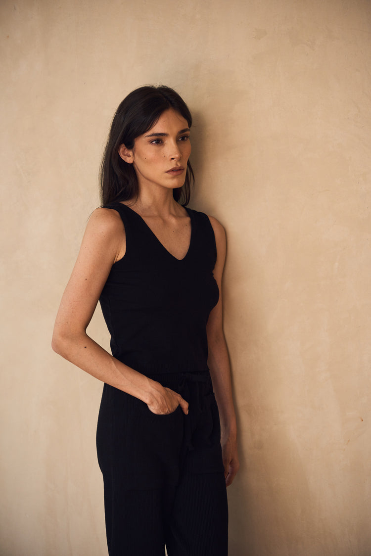 ﻿Camille Amsterdam Black Knitted Top Últimos 3 días