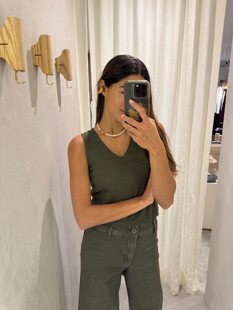 Camille Amsterdam Forest Knitted Top Último día