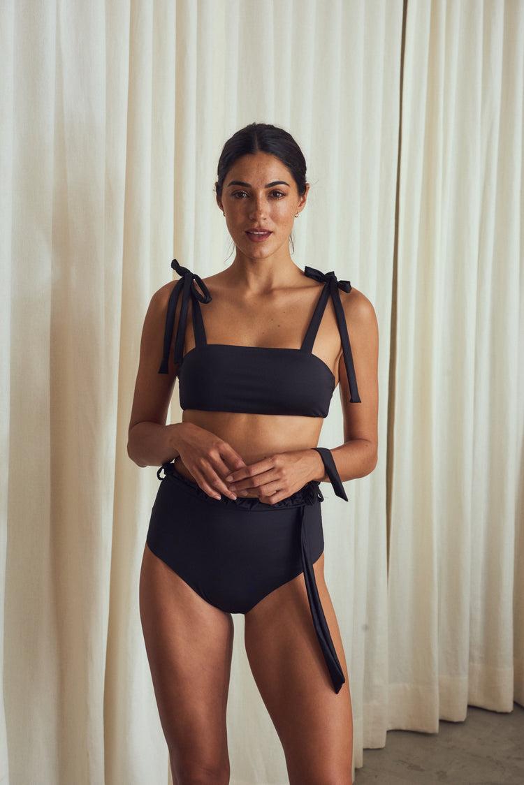 Camille Marbella Black Bikini Top Envío gratis