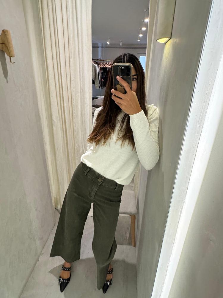 Camille Brazil Olive Jeans Ofertas especiales
