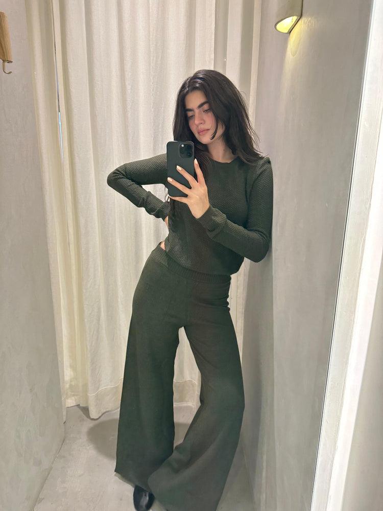 Camille Denver Forest Knitted Pants Ofertas de temporada