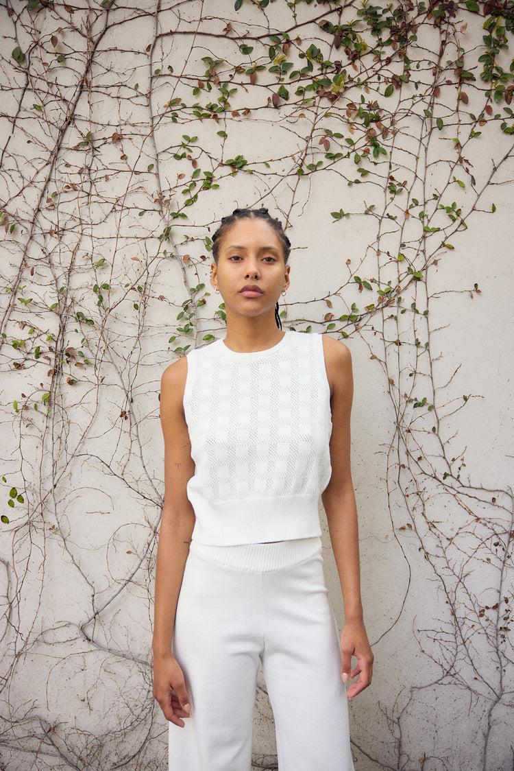 Camille Dubai White Knitted Top 2025