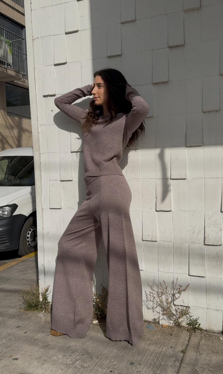 Camille Geneva Mocha Sweater Venta caliente