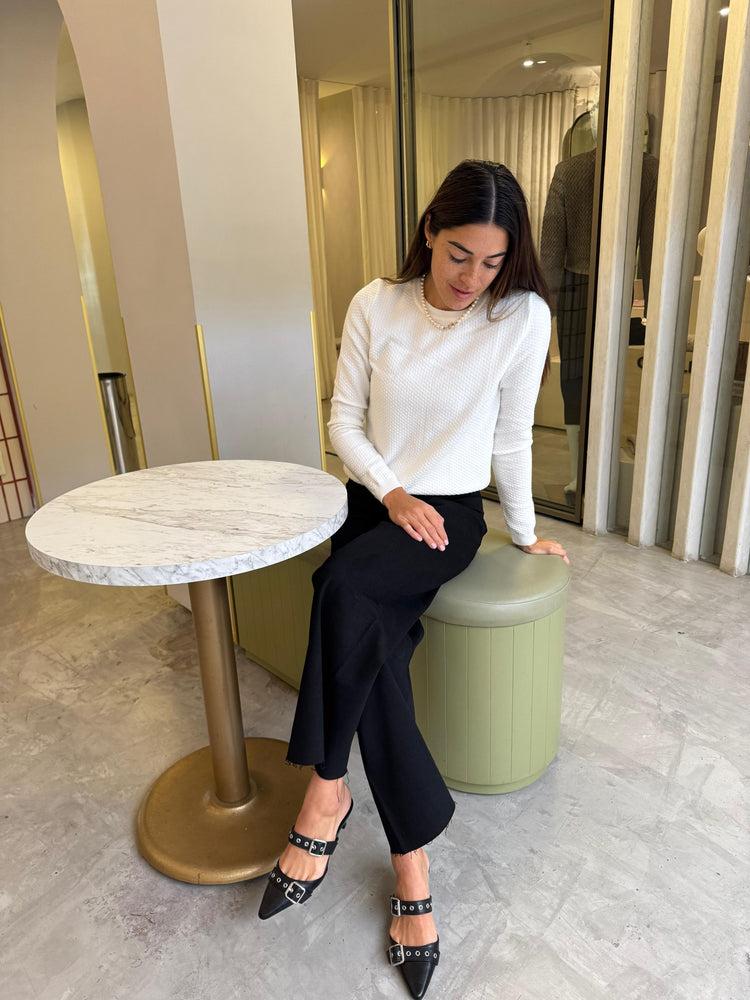 Camille Geneva White Sweater En oferta