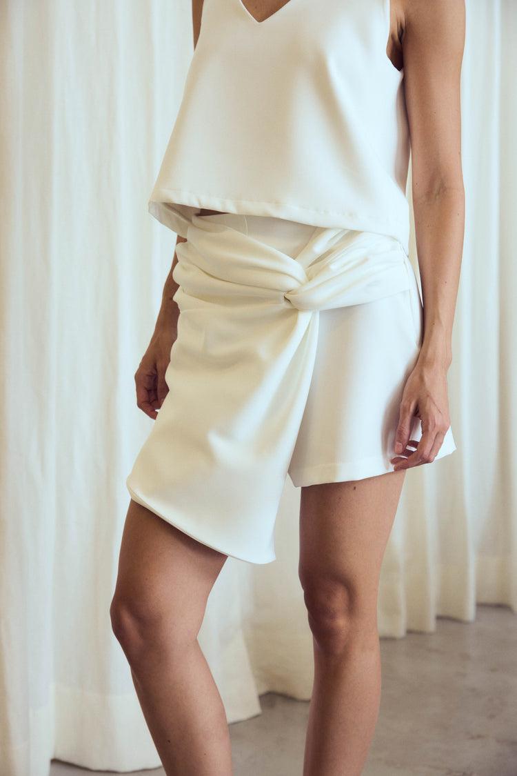 Camille Miami White Skort Últimos 2 días