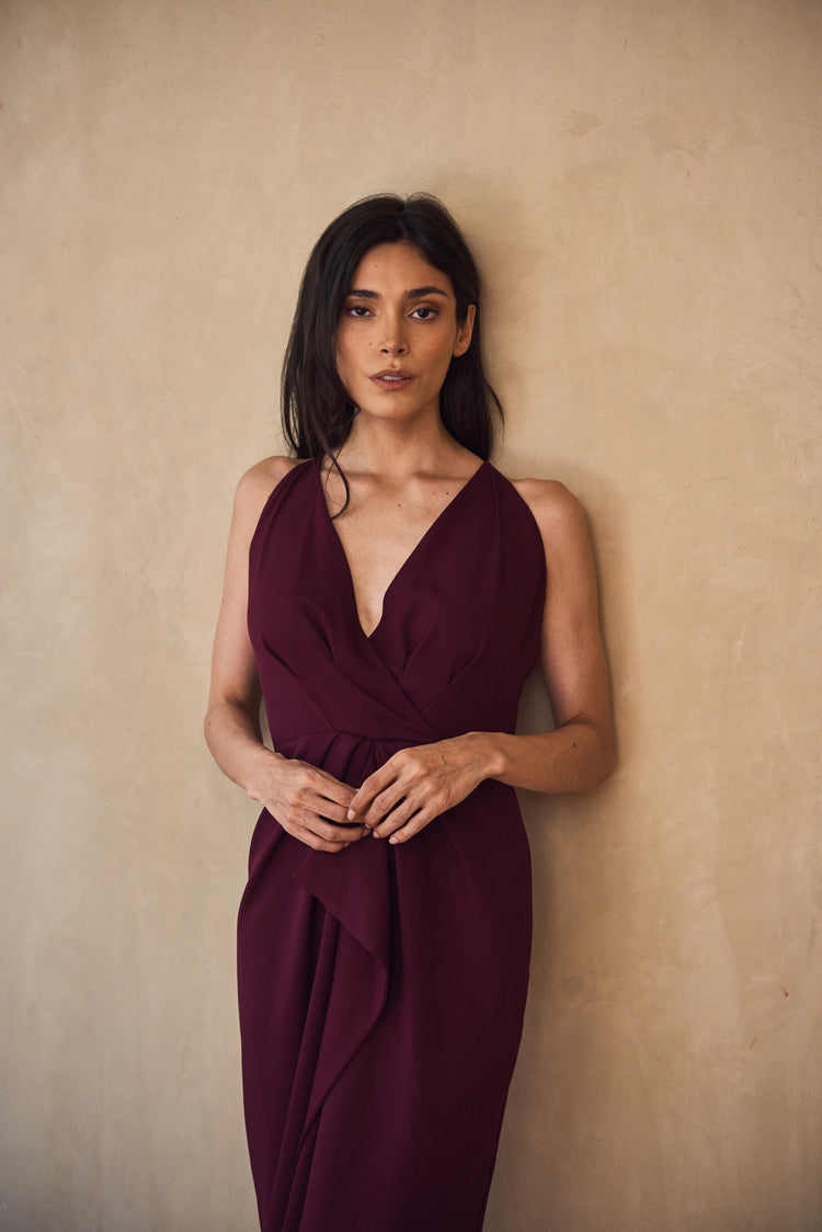 Camille Tokyo Plum Dress Grandes descuentos