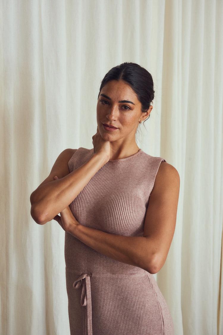 Camille Prague Rose Knitted Dress Envío internacional gratuito