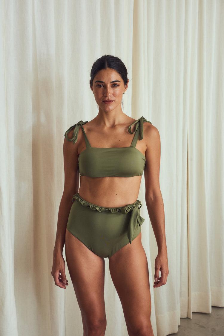 Camille Marbella Olive Bikini Top Outlet online