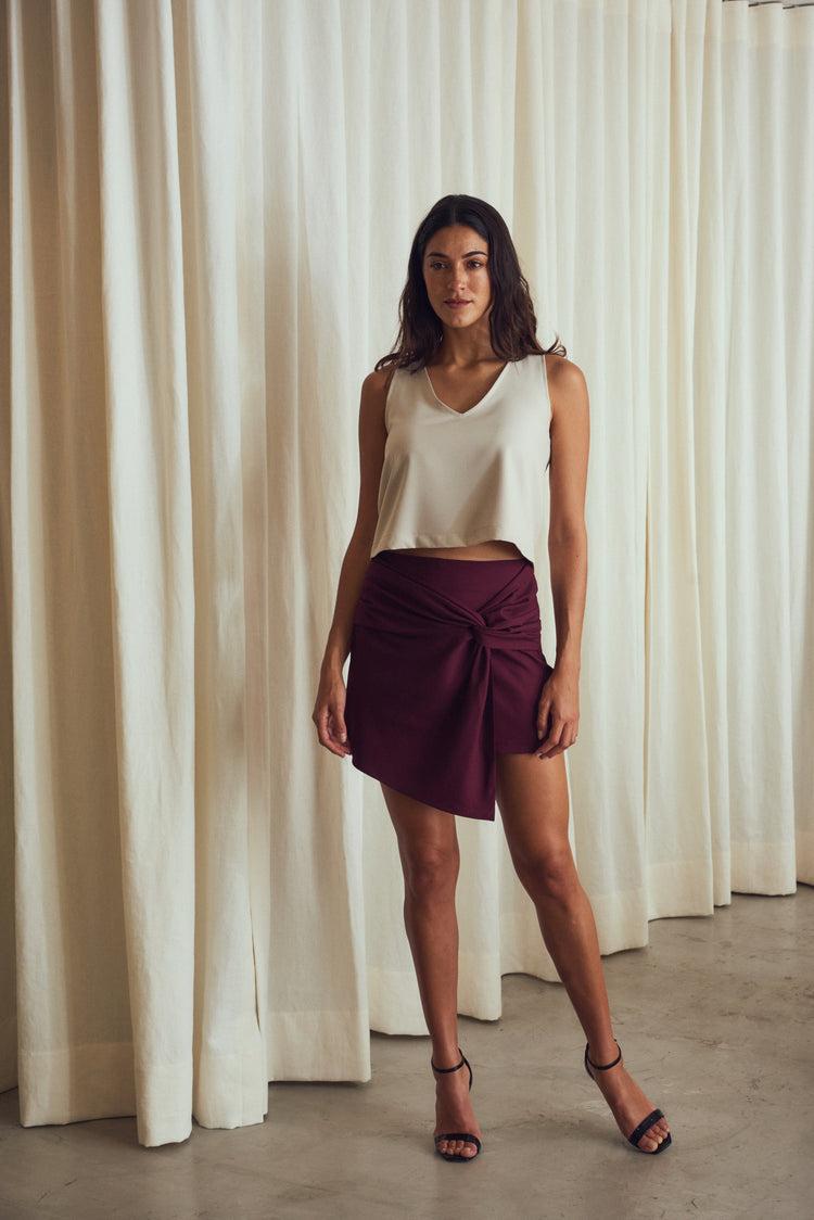 Camille Miami Plum Skort Rebajas baratas