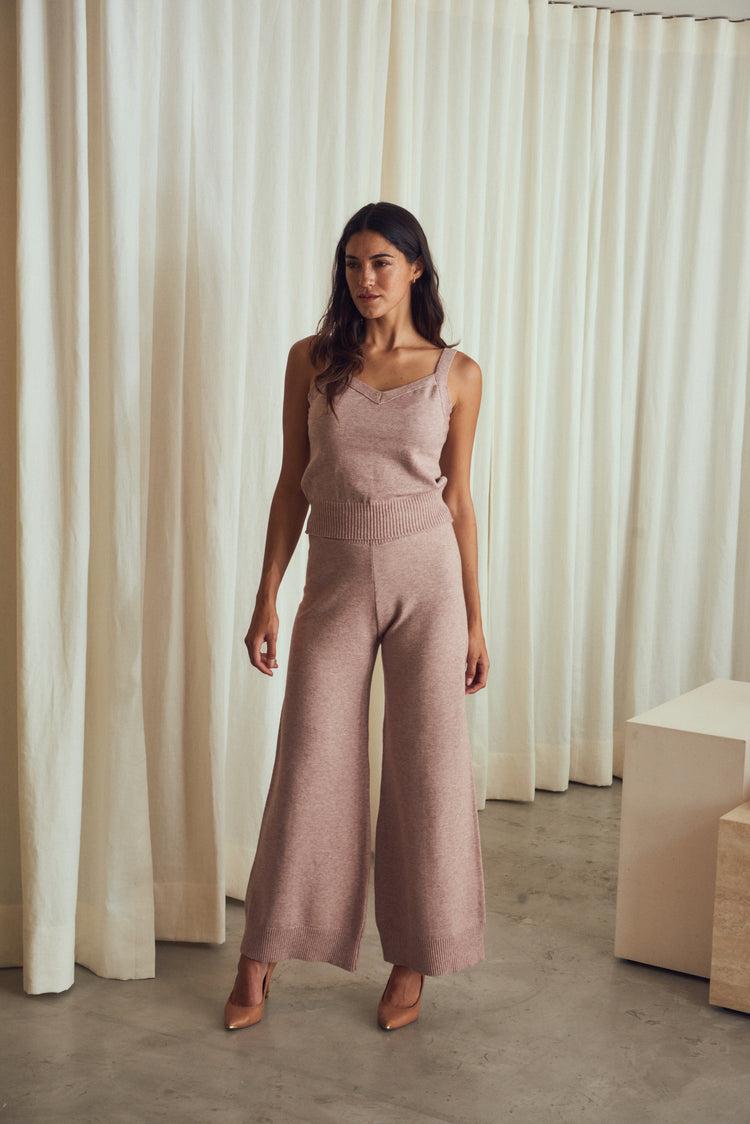Camille Morocco Rose Knitted Top Tienda