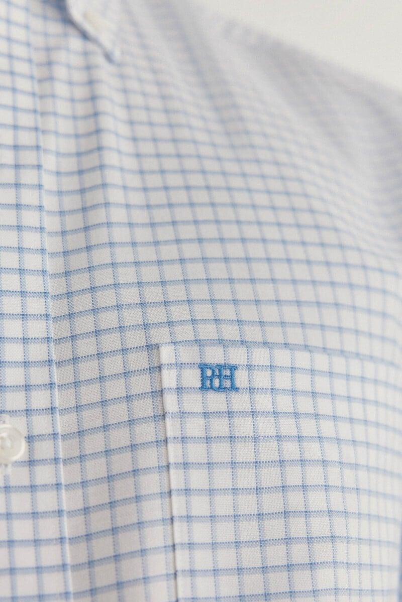 Cortefiel Camisa non iron oxford cuadros Superdescuento