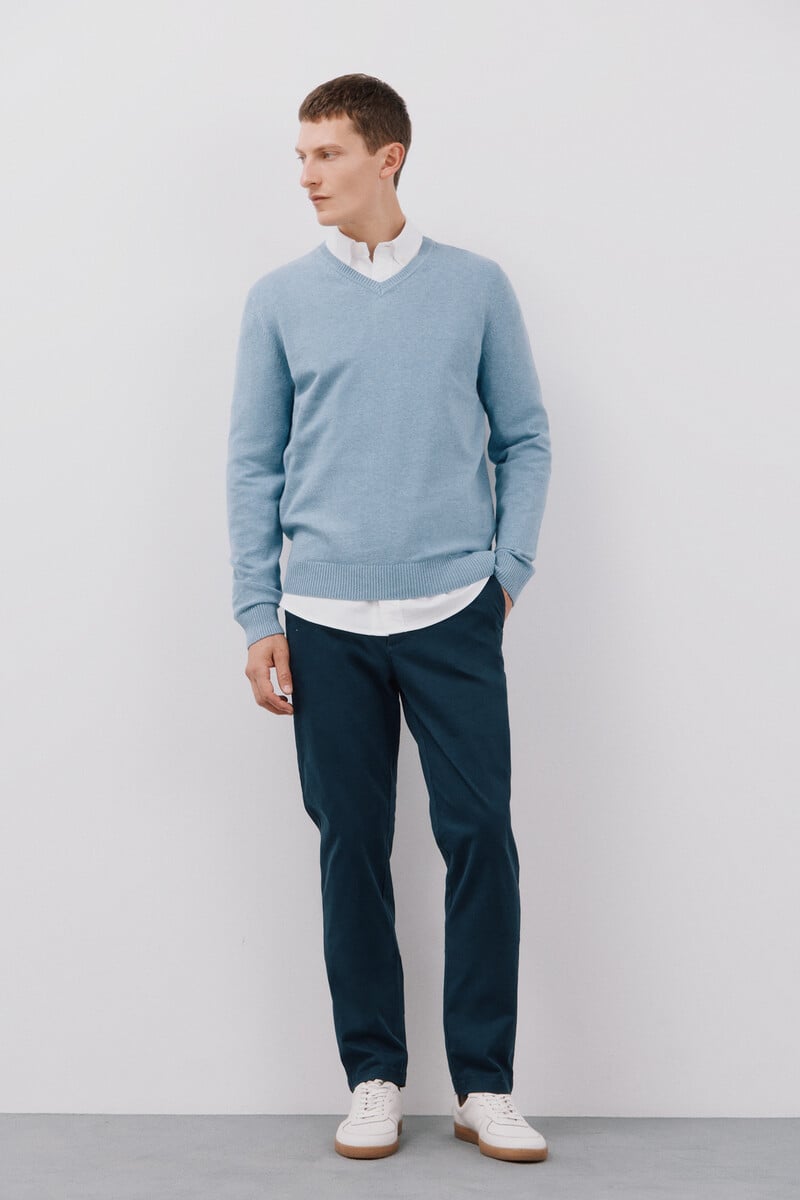 Cortefiel Pantalón chino regular fit Última moda