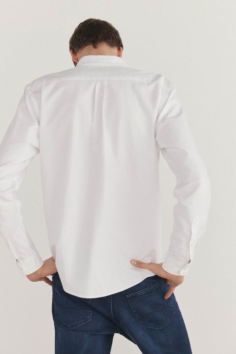 Cortefiel Camisa iconic oxford liso Rebajas de fin de temporada