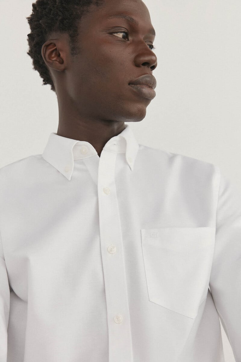 Cortefiel Camisa non iron oxford liso Precio ultrabajo