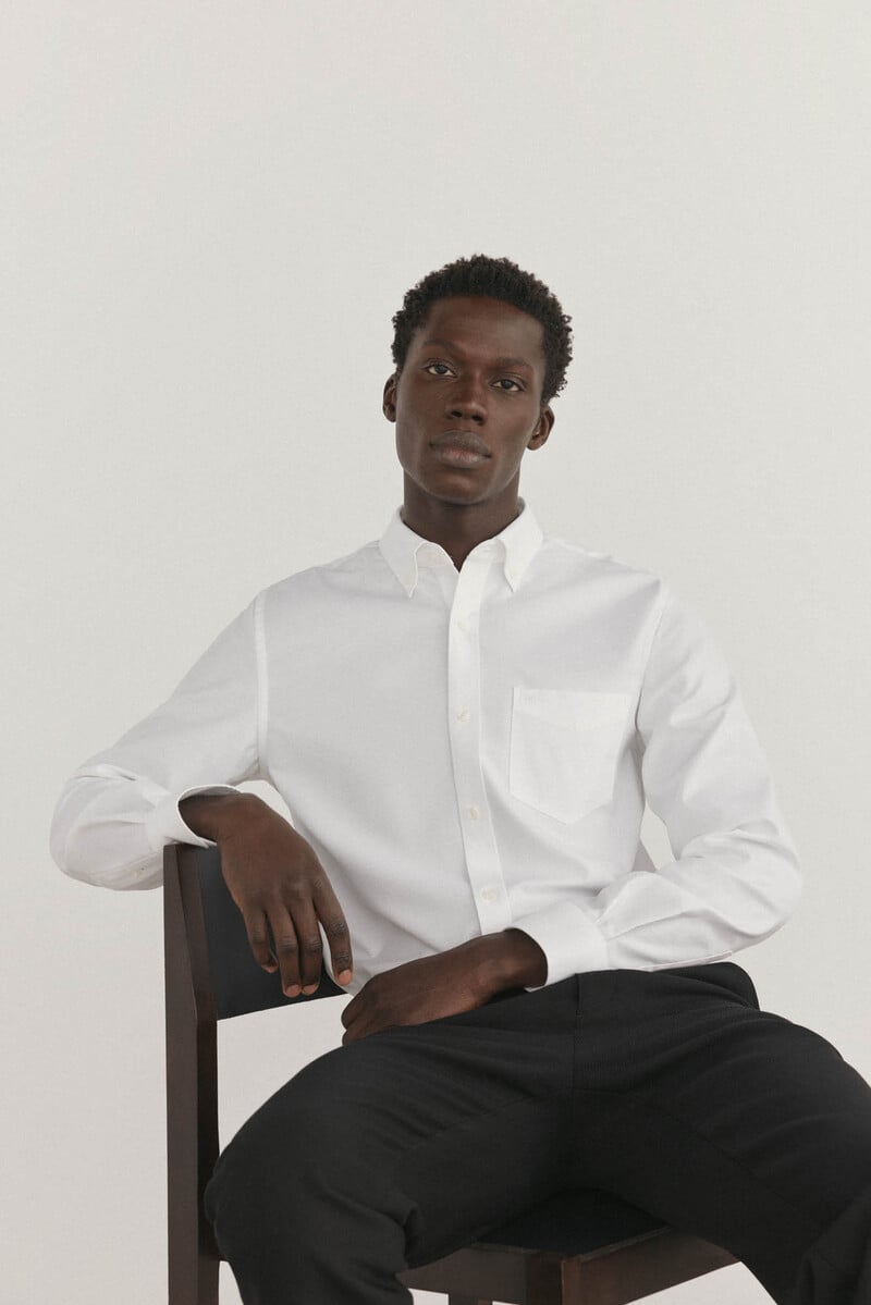 Cortefiel Camisa non iron oxford liso Precio ultrabajo
