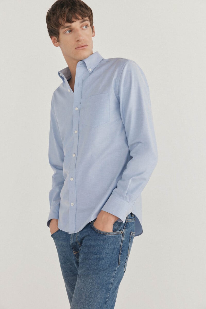 Cortefiel Camisa non iron oxford liso