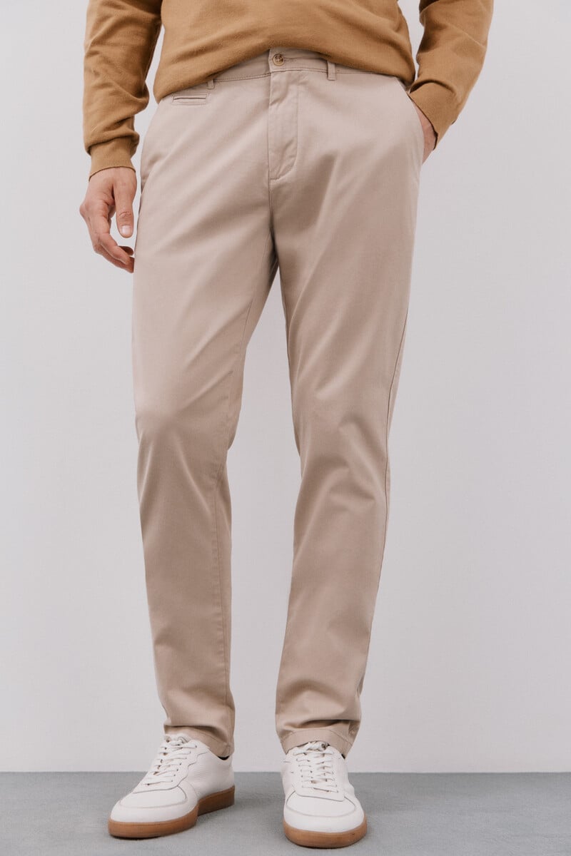 Cortefiel Pantalón chino slim fit En línea