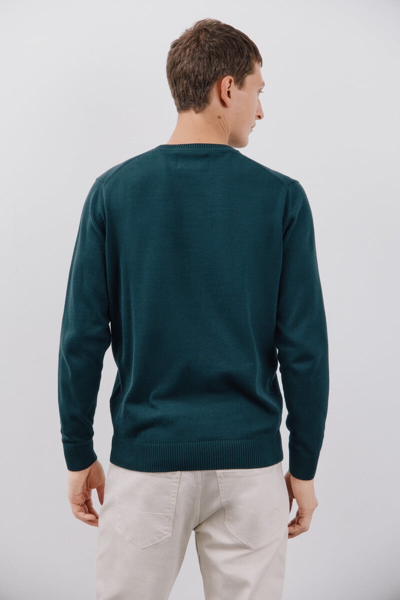 Cortefiel Jersey algodón cuello redondo básico Outlet